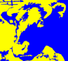 Cow Screen Print Blue/Yellow